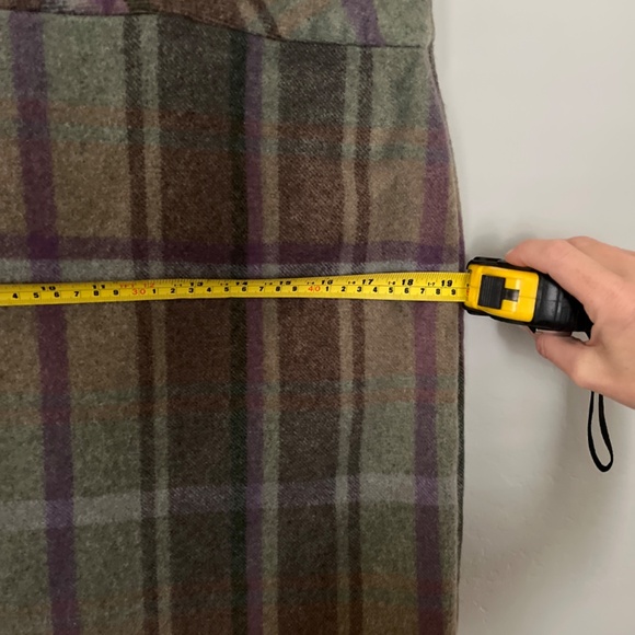 Lauren Ralph Lauren Women's Plaid Fringe Trim Tweed Mini Skirt in Natural - Picture 10 of 10